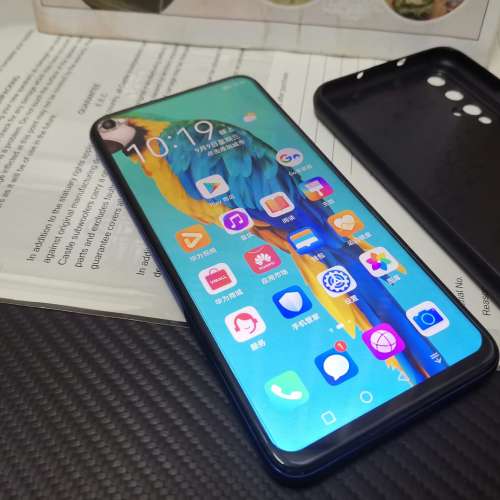huawei華為honor榮耀20幻影藍 國行8+256 95%新淨 已安裝google