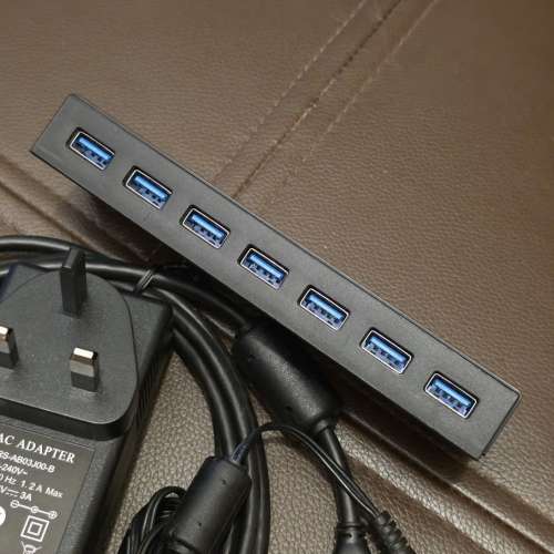 UNITEK 7 Port USB 3.0 Hub 連 火牛 USB線
