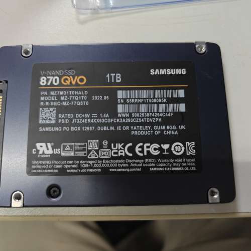 Samsung 870 QVO 1TB 2.5" SSD