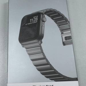 [全新] Nomad Titanium Band for Apple Watch (銀色)