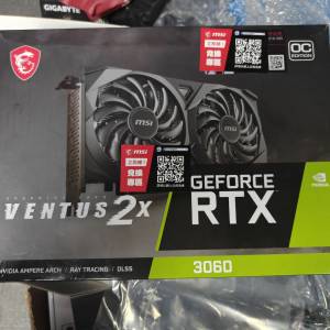 MSI RTX 3060 VENTUS 2X 12GB OC LHR