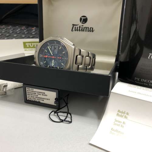 TUTIMA Military Chronograph (Military面) 760-02 (TI) Full Set