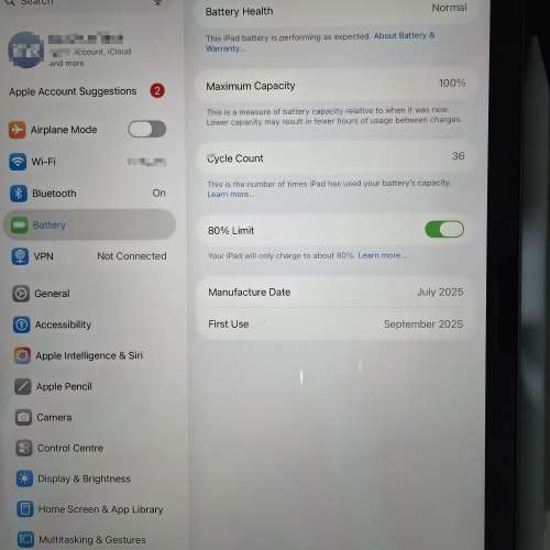 Ipad air 11" M3  128GB WIFI 港行連 Apple Pencil Pro