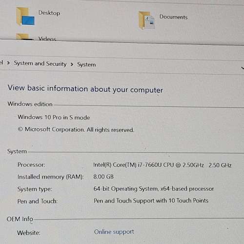 i7 7660u 8gb 256gb surface laptop notebook