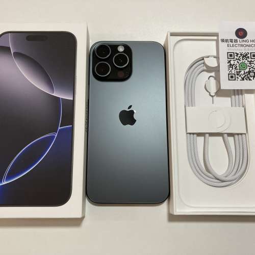 全原裝現貨不議價 iPhone 16 pro 512gb 電池100%外觀99新 eSim + 一張實體sim blac...