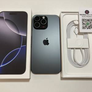 全原裝現貨不議價 iPhone 16 pro 512gb 電池100%外觀99新 eSim + 一張實體sim blac...