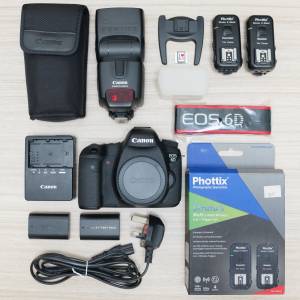 【極新 99%New】Canon EOS 6D 單反機身 + 閃光燈 + 無線引閃套裝 | 全畫幅 Full Fr...