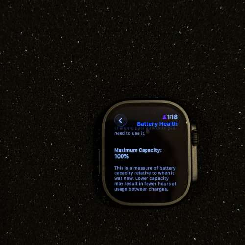 Apple Watch Ultra 3 49mm 港版黑色｜100%電｜AppleCare+｜有盒有電子收據