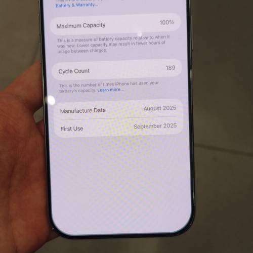 完美無花崩✅電池健康100%🔋iPhone Air 256