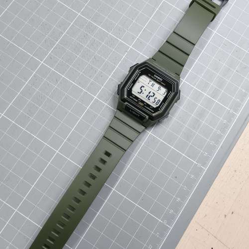 新款新淨無花 Casio W-738H-3AV 10年電 100米防水