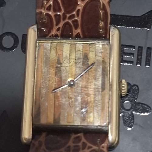 Cartier 卡地亞Tank Vermeil 坦克 925纯银鍍18k金 1980年