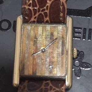 Cartier 卡地亞Tank Vermeil 坦克 925纯银鍍18k金 1980年