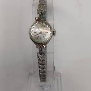 罕有全新古董Vintage 1960 Wittnauer Longines10 Micron包白金上鍊錶