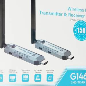 全新無線投屏器覆蓋範圍150M HDMI wireless transmitter & receiver kit not Dell ...