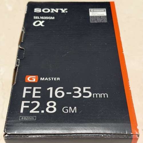 全新 行貨 SONY LENS 鏡頭 35mm FULL FRAME FE 16-35mm 1635 F2.8 SEL1635GM G Mas...