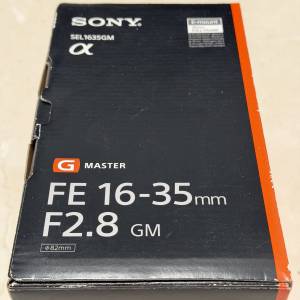 全新 行貨 SONY LENS 鏡頭 35mm FULL FRAME FE 16-35mm 1635 F2.8 SEL1635GM G Mas...
