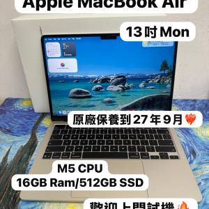 （最新款超輕薄🔥MacBook M5 Air )APPLE  MacBook Air M5 2026 M5 CPU/ 16GB Ram/5...