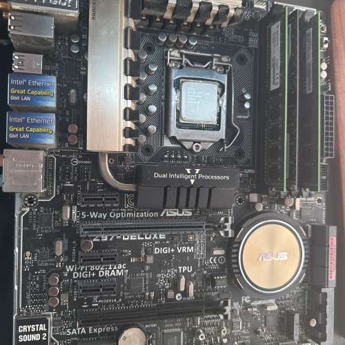 4790k + asus z97 + 20gb ram