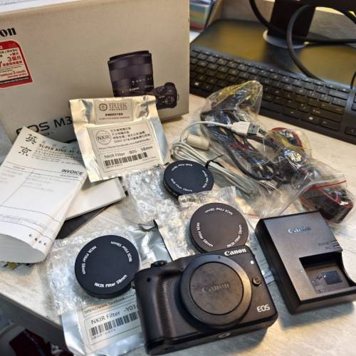 Canon EOS M3 Camera in Box (IR Converted 已改紅外線攝影連同濾鏡一套, EF-m EFM)