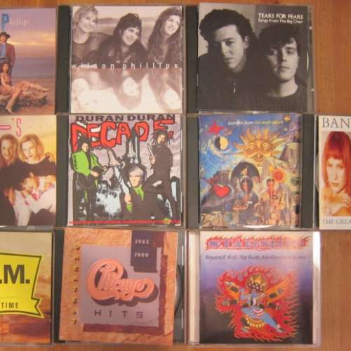 十隻 Duran Duran / Tears for Fears 等 pop rock / band CD