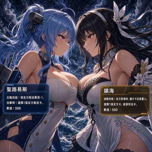 駕馭艦娘，來一場血脈沸騰的卡牌對戰！碧藍戰卡牌組$40兩副(圖2)