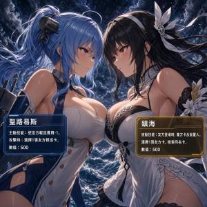 駕馭艦娘，來一場血脈沸騰的卡牌對戰！碧藍戰卡牌組$40兩副(圖2)