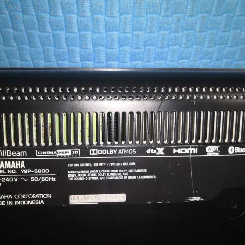 YAMAHA YSP-5600 7,1,2聲道Soundbar1支(請留意内容)