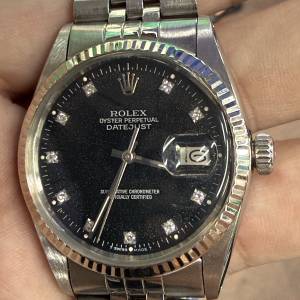 【經典收藏】Rolex 勞力士 Datejust 16014 原裝黑面十鑽（T Swiss Made T）36mm 經...