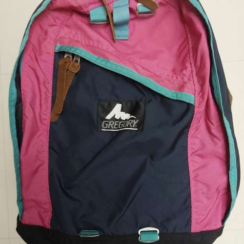 Gregory Day Backpack 經典粉紅藍 絕版美製舊logo
