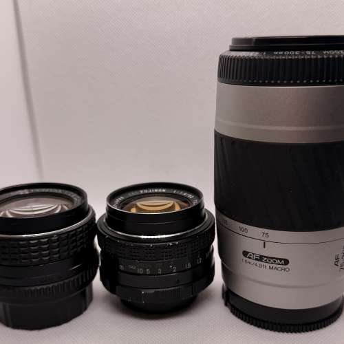 垃圾品鏡頭 每枝$100 (Pentax/minolta/fujinon)
