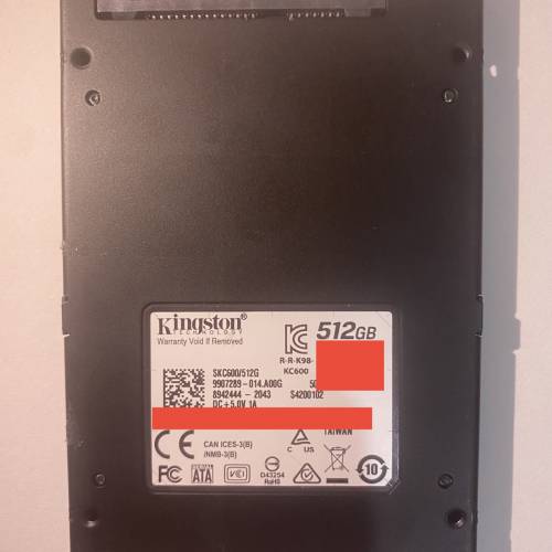 Kingston KC600 512GB 2.5" SATA SSD