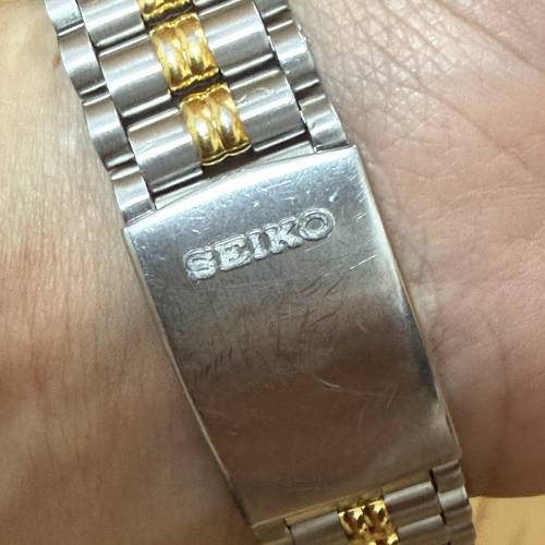 【全原裝】1994年古董精工 Seiko AGS 人動電能 5M23-6B10 雙色間金男士腕錶 (收藏/...