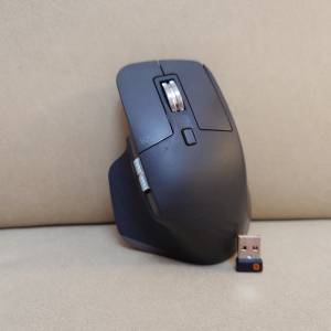 Logitech MX Master 3 新淨實用品 羅技無綫滑鼠連接收器 Wireless Mouse with Rece...
