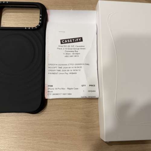Casetify IPhone 18 Promax case black