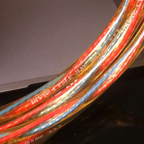 🎵DIVAS 14-2CT OFC Japan Cable Speaker Pair 2m x 2 NEW 全新 日本 音頻線 喇叭線...
