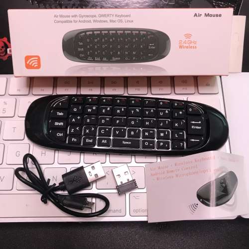 📺 Air Mouse with Gyroscope 2.4GHz Remote Control LIKE NEW 遙控器 TV 電視/電腦...