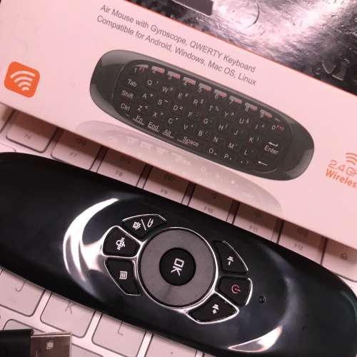 📺 Air Mouse with Gyroscope 2.4GHz Remote Control LIKE NEW 遙控器 TV 電視/電腦...