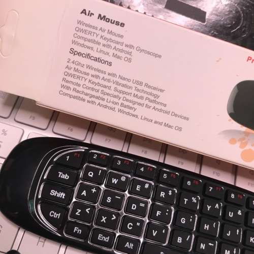 📺 Air Mouse with Gyroscope 2.4GHz Remote Control LIKE NEW 遙控器 TV 電視/電腦...