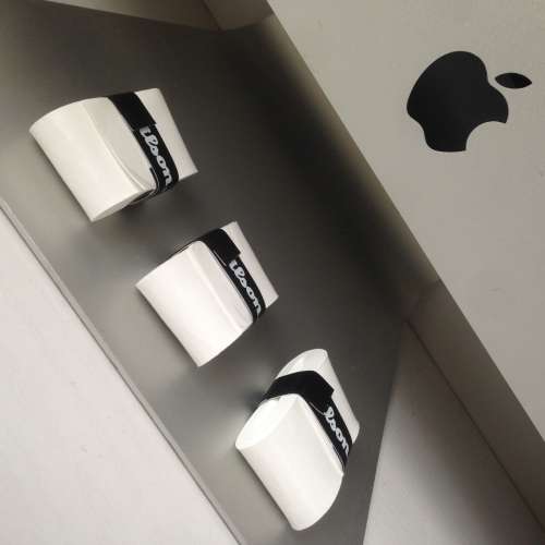 🎾 WILSON Overgrip 3pc Set WHITE NEW 全新 球拍 手帶 防滑帶 防滑膠 握把帶 握把...