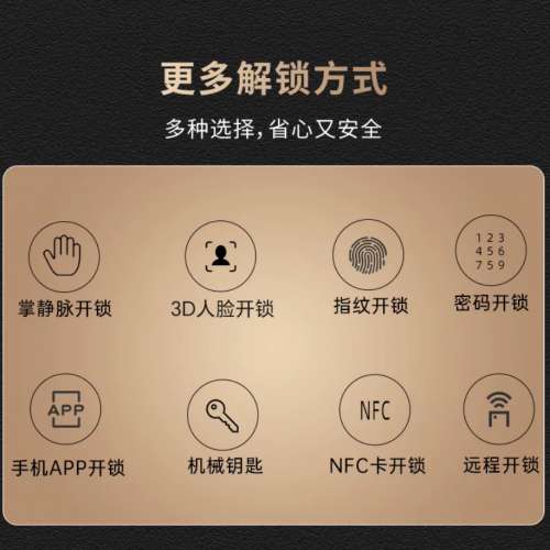 一站式代購連安裝智能門鎖🔒鹿客出品雲丁智能鎖掌靜脈人臉識別遠程控制防盜門入戶門...