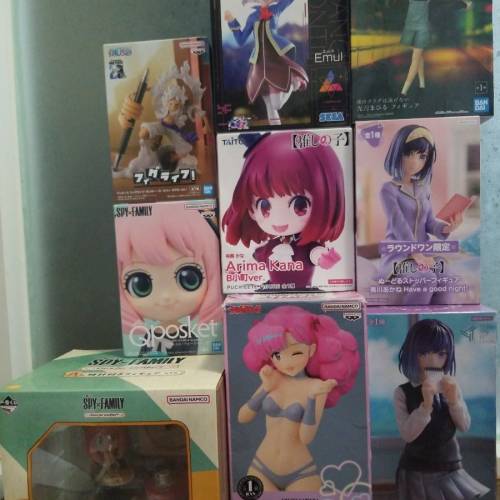 動畫 夾出物figure 安妮亞 有馬加奈 黑川茜 路飛 小蘭 光月真晝 Emul