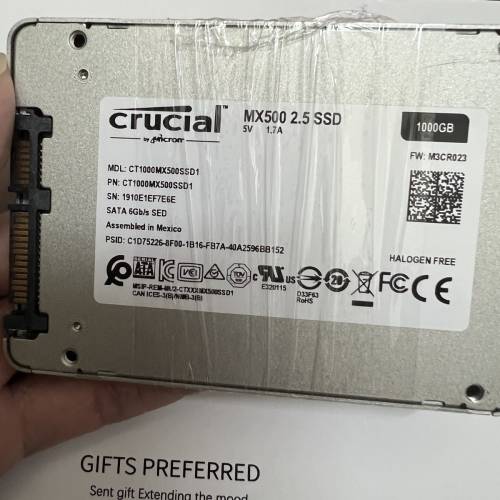 兩個SSD外觀新淨靚仔1000GB