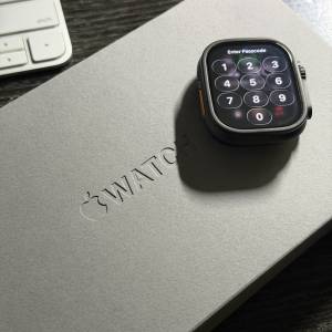 98%新Apple Watch Watch Ultra 2 49mm Gps + Cellular港版行貨全套配件地鐵站交收
