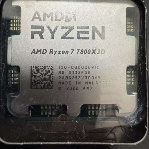 AMD Ryzen 7800X3D 有盒有保養至2026年12月