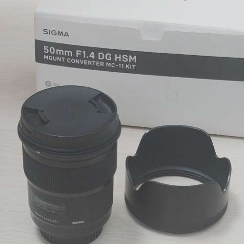 SIGMA 50mm F1.4 DG HSM Art EF mount + VILTROX EF-EOS R 轉接環