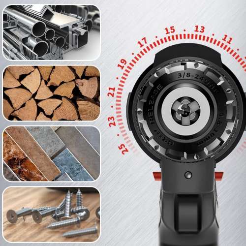 Delixi  21V S Plus (25 position Clutch) Ultimate Cordless Drill Set - Powerful