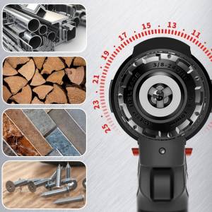 Delixi  21V S Plus (25 position Clutch) Ultimate Cordless Drill Set - Powerful