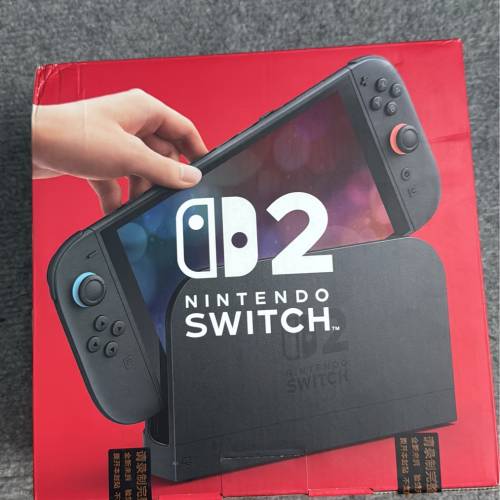 全新未拆封任天堂Switch 2主機， 2部港版