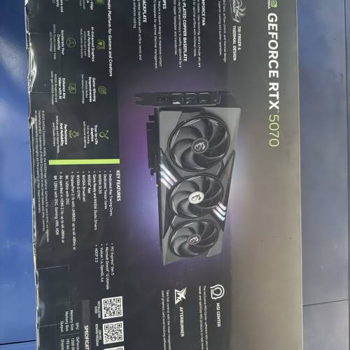 全新MSI/微星 GeForce RTX 5070 GAMING TRIO顯卡