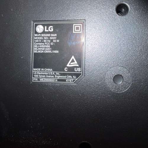 LG SK9Y Soundbar 5.1.2聲道 Sound bar